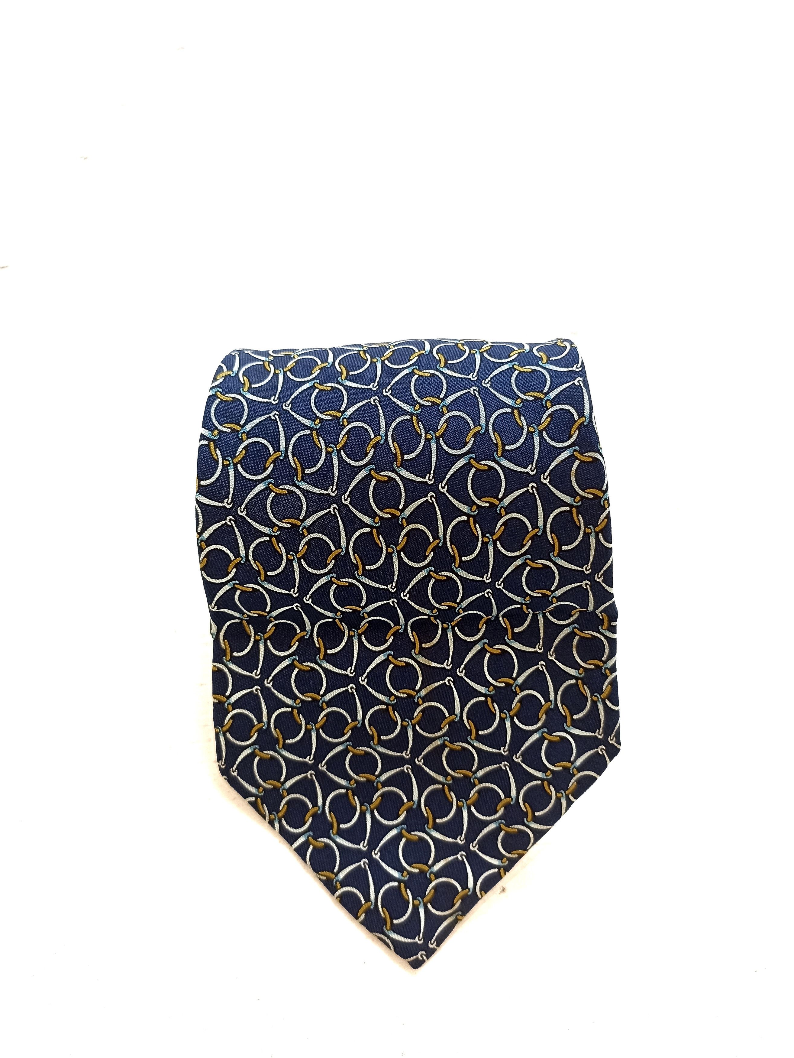 Hermes Vintage Hermes tie 100% silk Size ONE SIZE - 3 Thumbnail