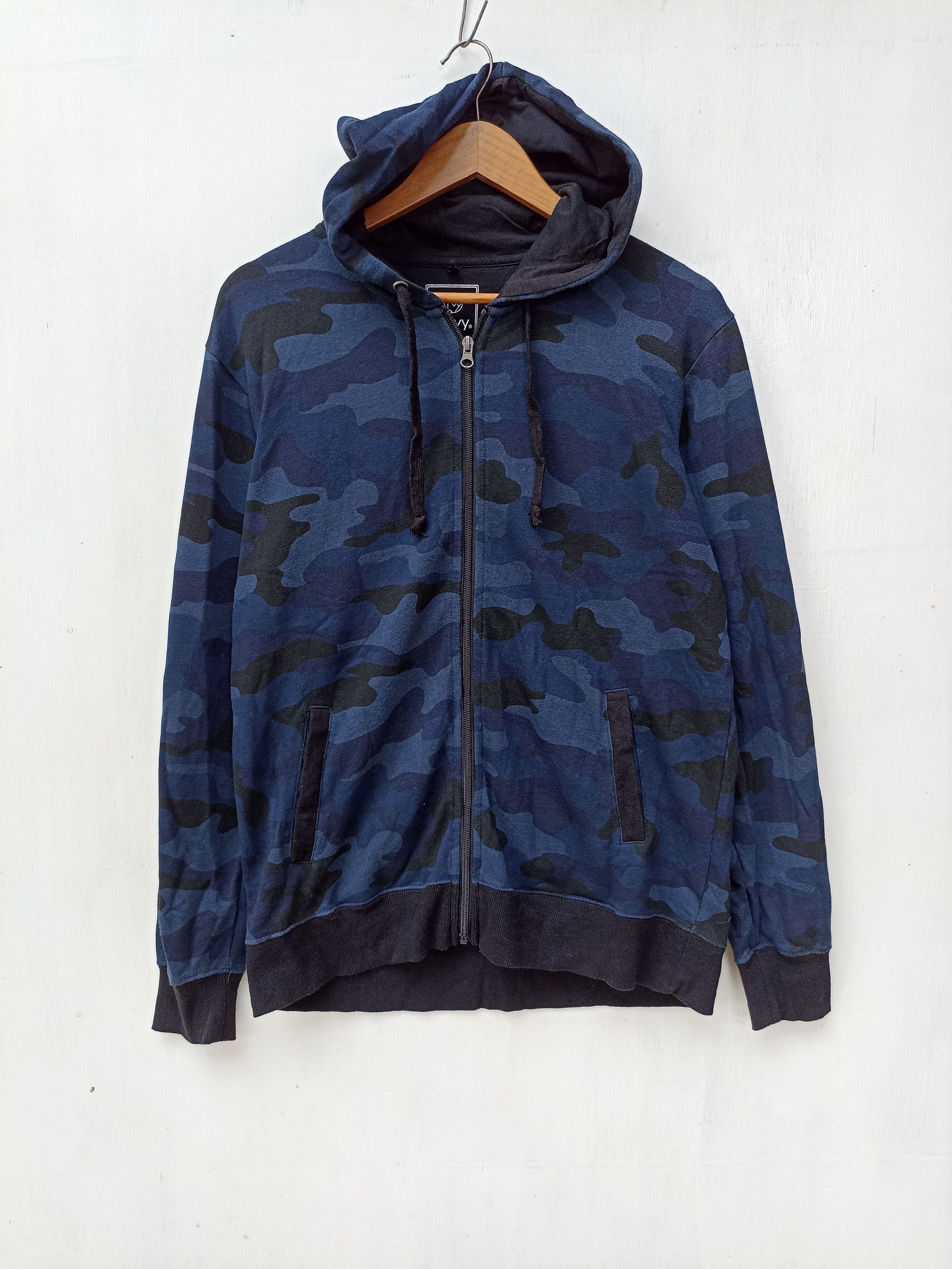 Japanese Brand Navy Sweater Camouflage Size US M / EU 48-50 / 2 - 1 Thumbnail