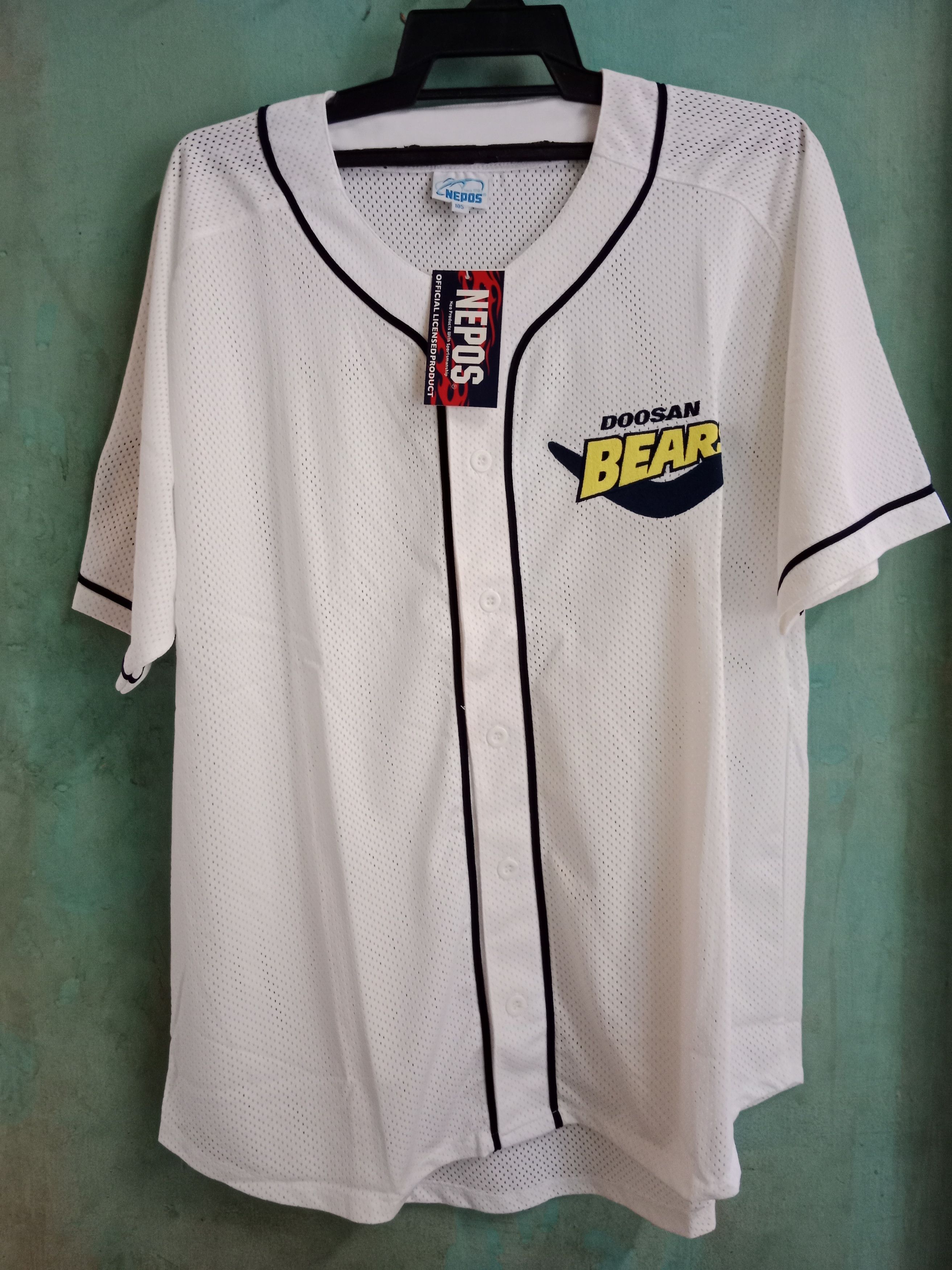 Doosan Bears Nepos Korean Baseball Jersey, Size Large – Stuck In