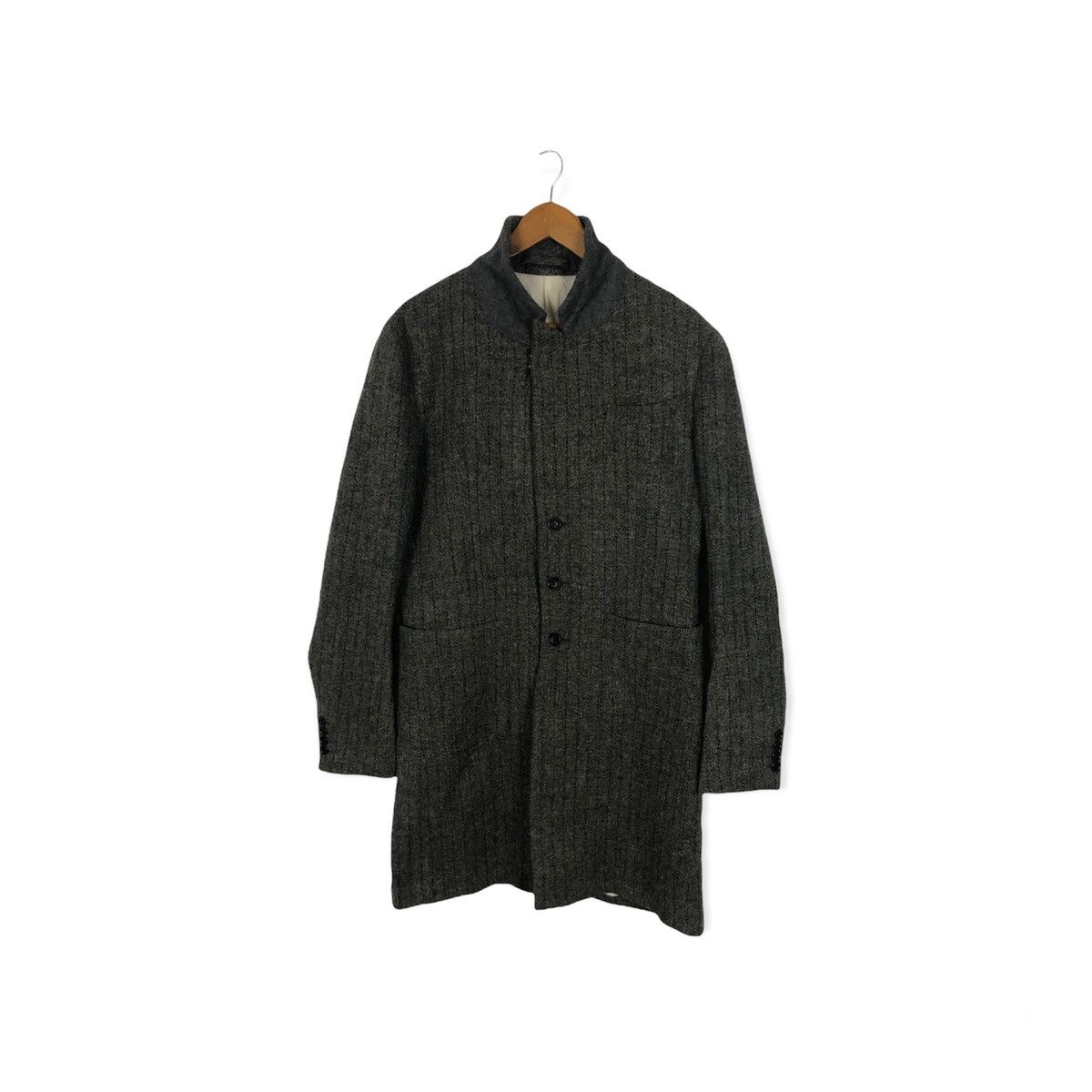Designer × Harris Tweed × Vintage HARRIS TWEED JOHN SOE(SAMPLE) WOOL LONG JACKET Size US M / EU 48-50 / 2 - 1 Thumbnail