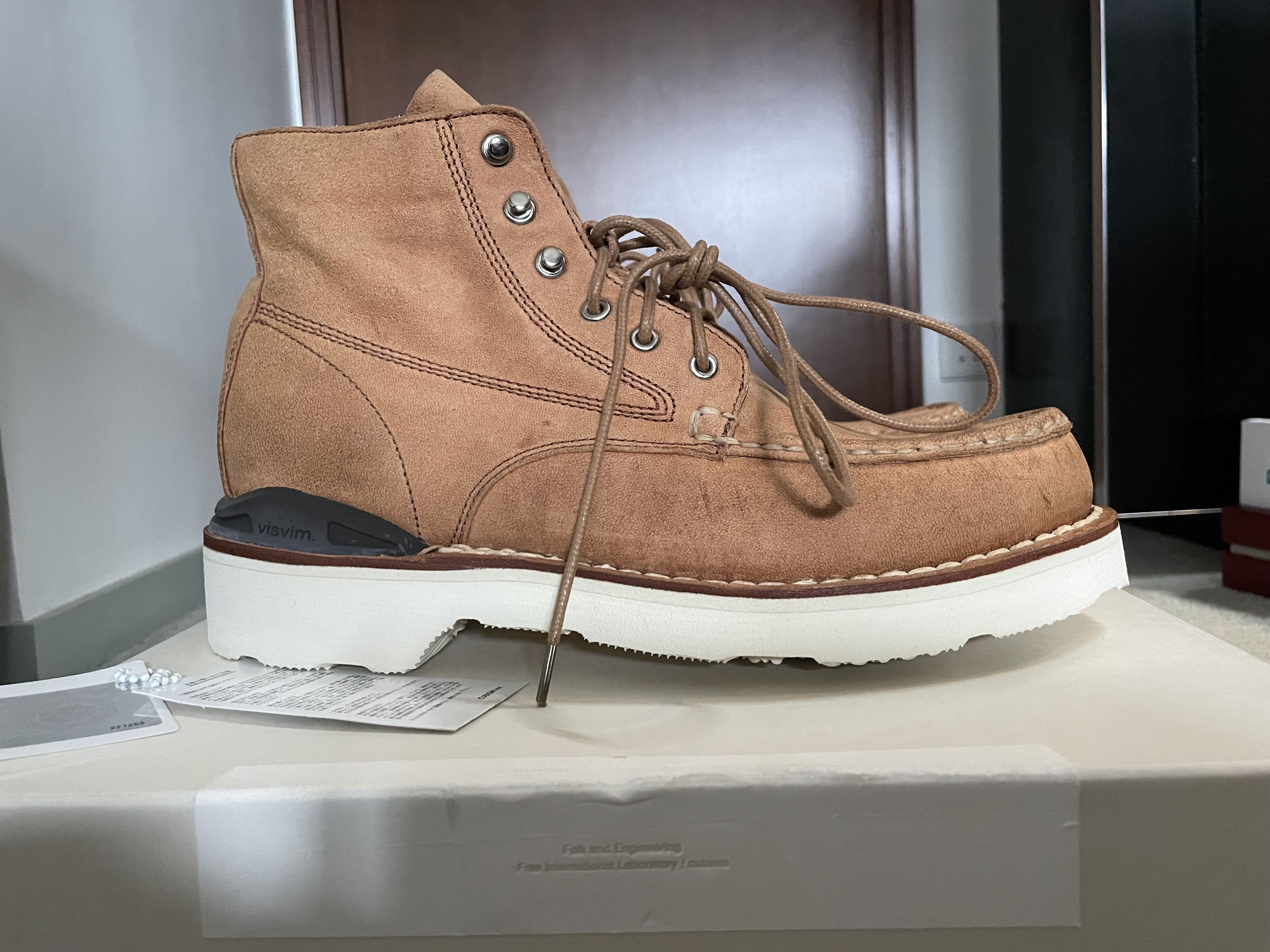 Visvim Visvim Virgil Moc Toe-Folk Wheat M9 Boots | Grailed