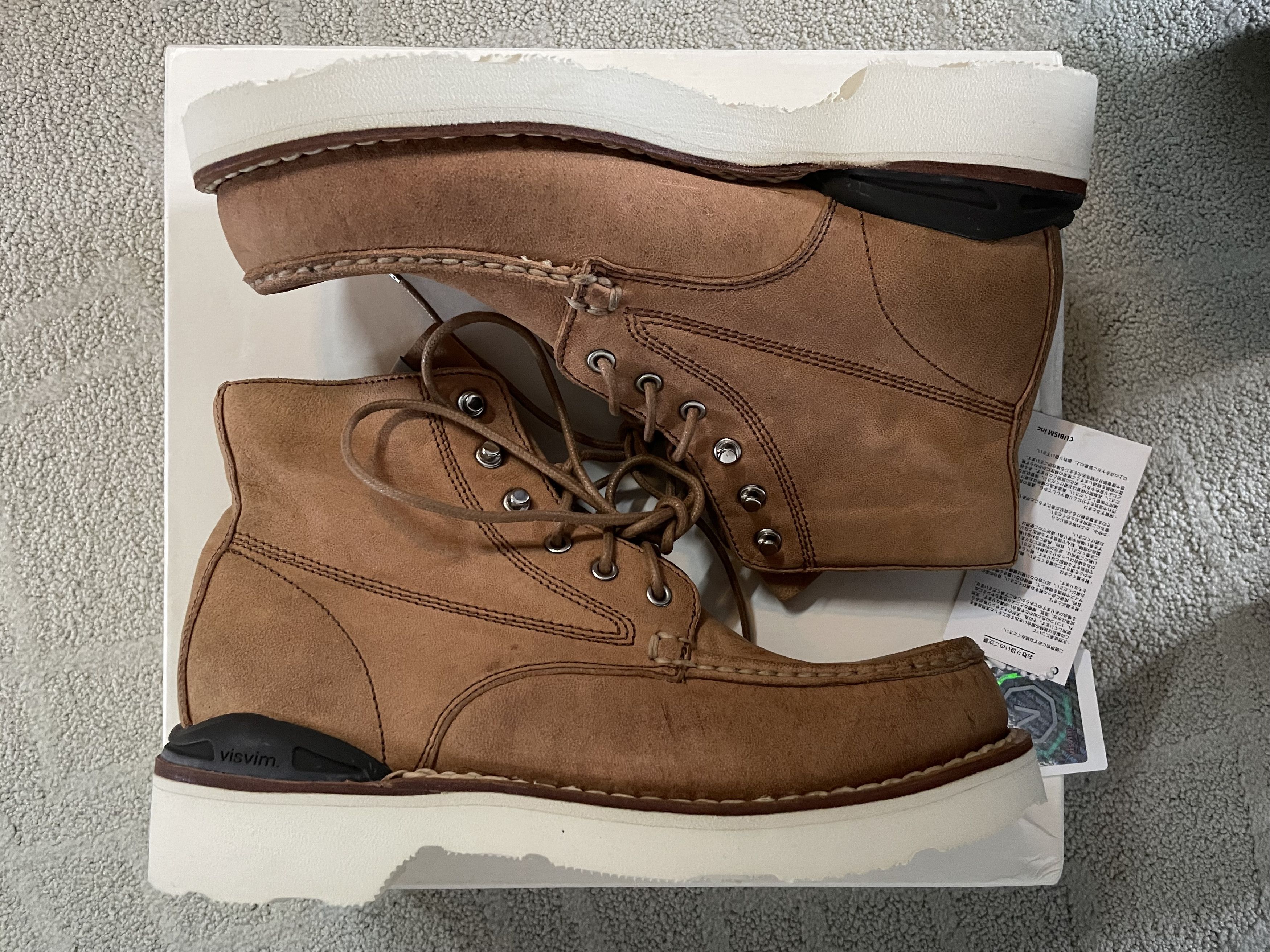 Visvim Visvim Virgil Moc Toe-Folk Wheat M9 Boots | Grailed