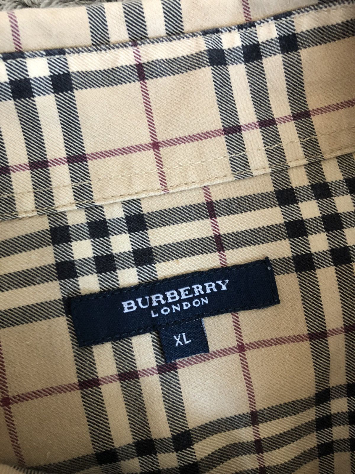 Burberry Burberry Button Up Shirt Brown Size XL Size US XL / EU 56 / 4 - 6 Thumbnail