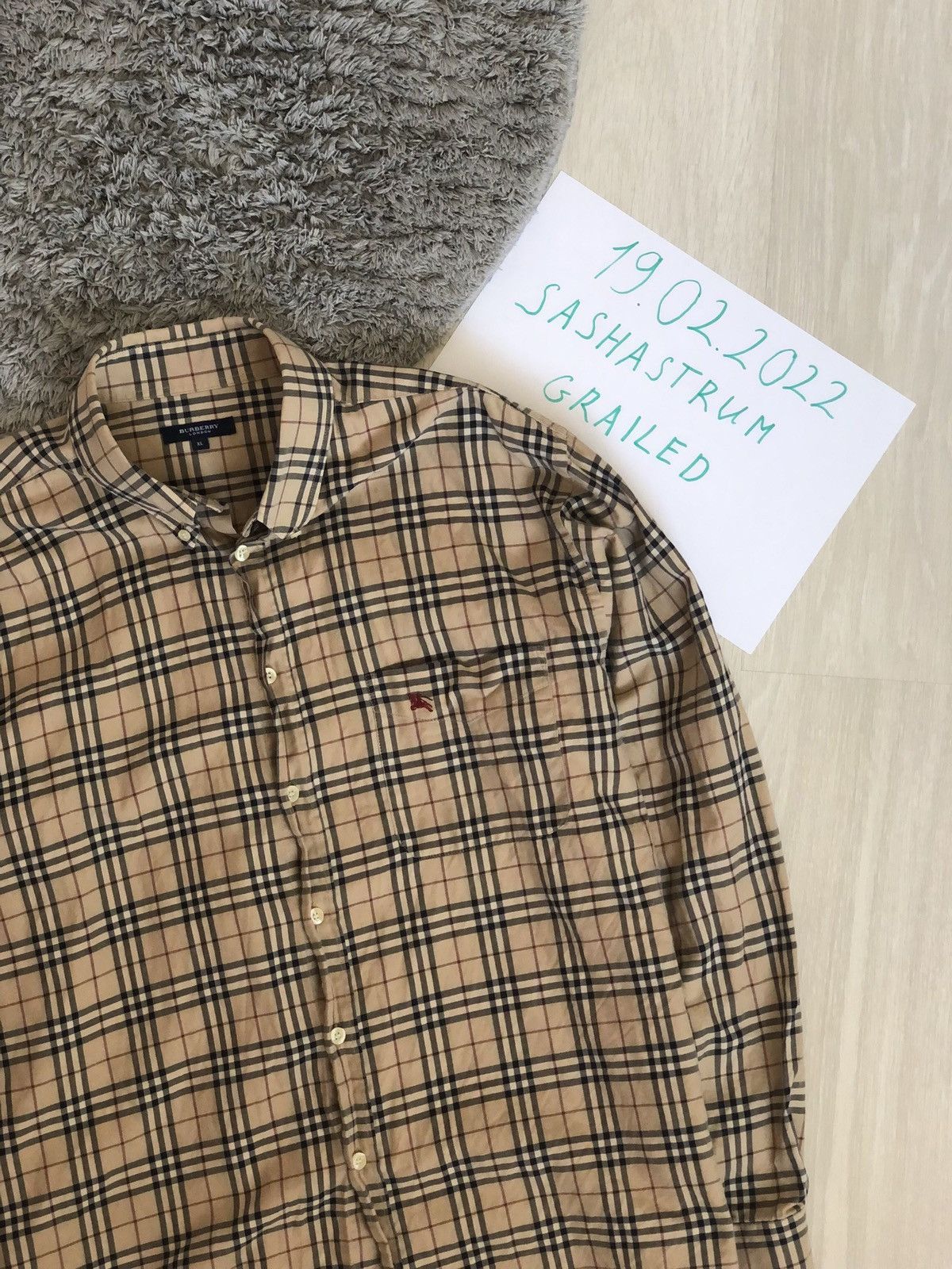 Burberry Button Up Shirt Brown Size XL