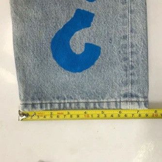 Levi's Vintage Clothing × Vintage 💣OFFER VTG LEVI’S 501 Custom Art Nice Design Denim Jeans USA Size US 33 - 11 Thumbnail