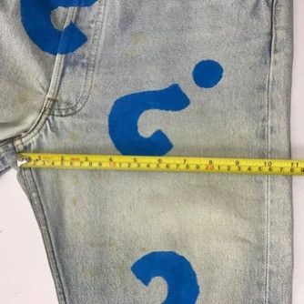 Levi's Vintage Clothing × Vintage 💣OFFER VTG LEVI’S 501 Custom Art Nice Design Denim Jeans USA Size US 33 - 9 Thumbnail