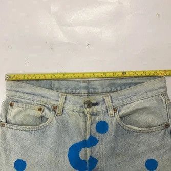 Levi's Vintage Clothing × Vintage 💣OFFER VTG LEVI’S 501 Custom Art Nice Design Denim Jeans USA Size US 33 - 7 Thumbnail