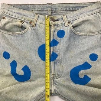 Levi's Vintage Clothing × Vintage 💣OFFER VTG LEVI’S 501 Custom Art Nice Design Denim Jeans USA Size US 33 - 8 Thumbnail