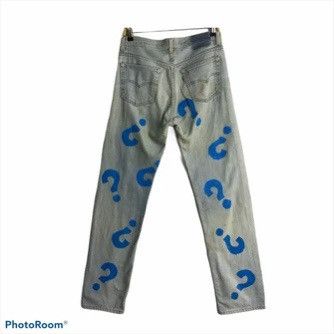 Levi's Vintage Clothing × Vintage 💣OFFER VTG LEVI’S 501 Custom Art Nice Design Denim Jeans USA Size US 33 - 2 Thumbnail