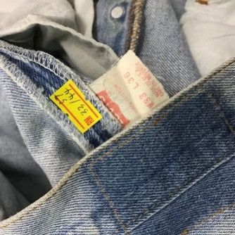 Levi's Vintage Clothing × Vintage 💣OFFER VTG LEVI’S 501 Custom Art Nice Design Denim Jeans USA Size US 33 - 12 Thumbnail
