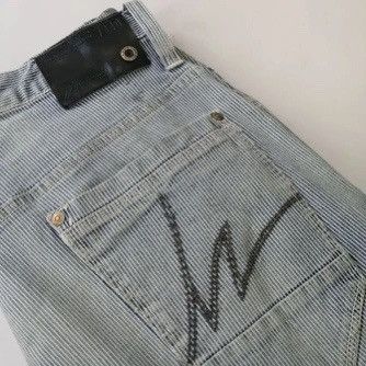 Vintage 💣OFFER VTG IZ FRONTIER Striped Bootcut Design Pants Size US 35 - 17 Thumbnail