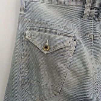 Vintage 💣OFFER VTG IZ FRONTIER Striped Bootcut Design Pants Size US 35 - 3 Thumbnail