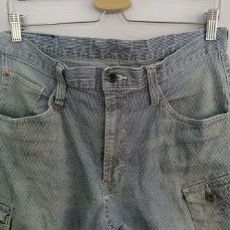 Vintage 💣OFFER VTG IZ FRONTIER Striped Bootcut Design Pants Size US 35 - 9 Thumbnail