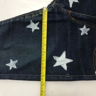 Japanese Brand × Vintage 💣OFFER VTG X-GIRL Custom Star Design Denim Jeans Size US 30 / EU 46 - 9 Thumbnail