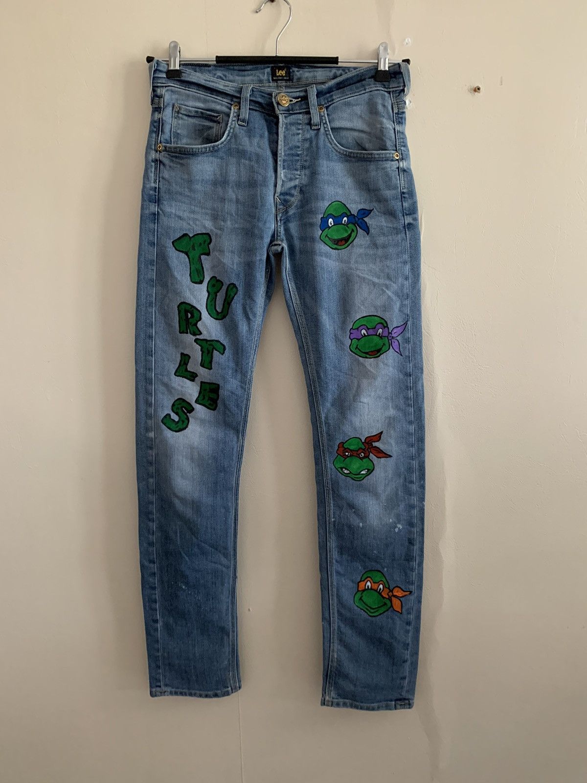 Vintage Lee Vintage Custom Teenage Mutant Ninja Turtles Jeans | Grailed