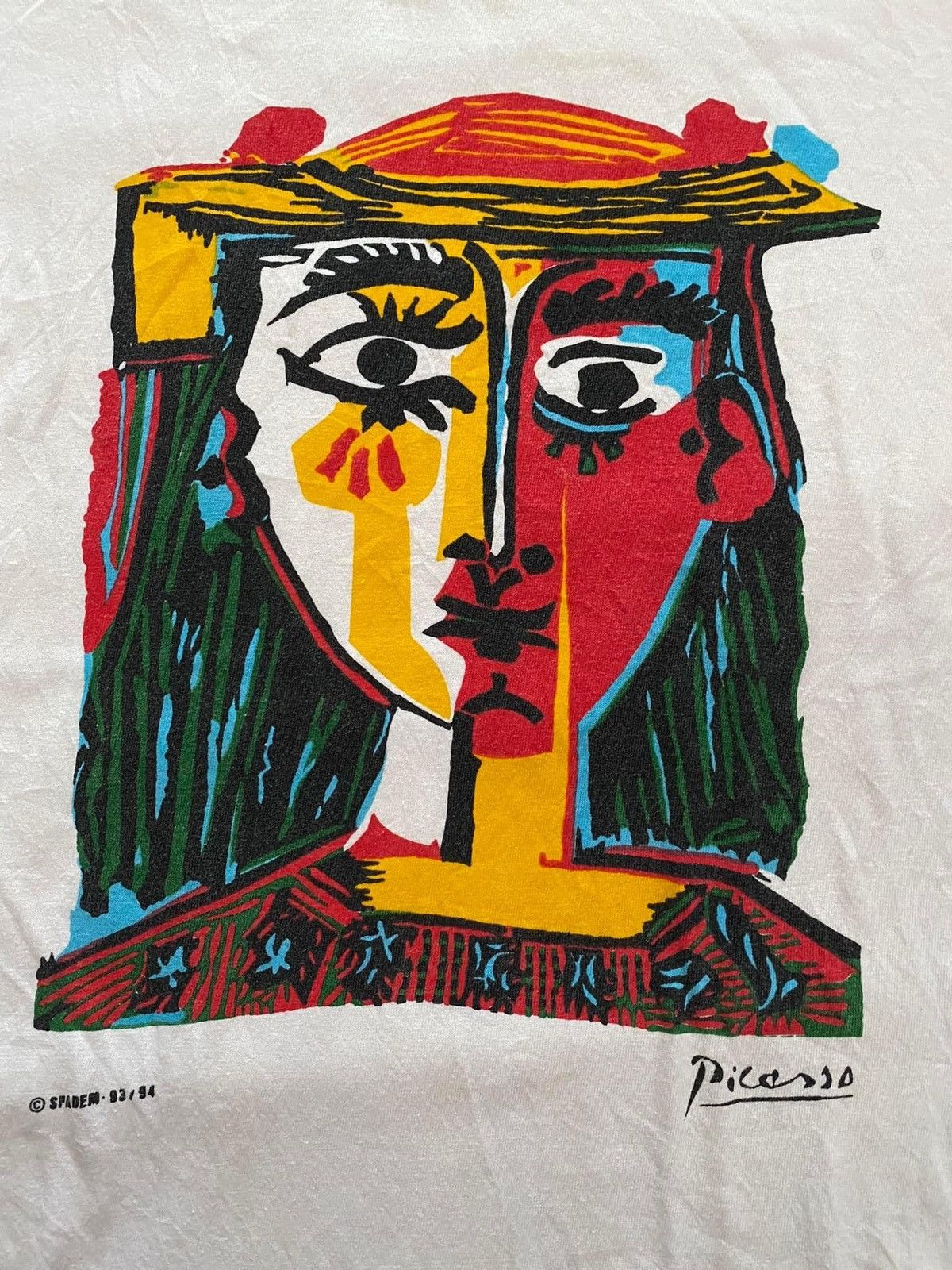 Vintage Vintage 93/94 Picasso Art T-Shirt Size US L / EU 52-54 / 3 - 3 Thumbnail