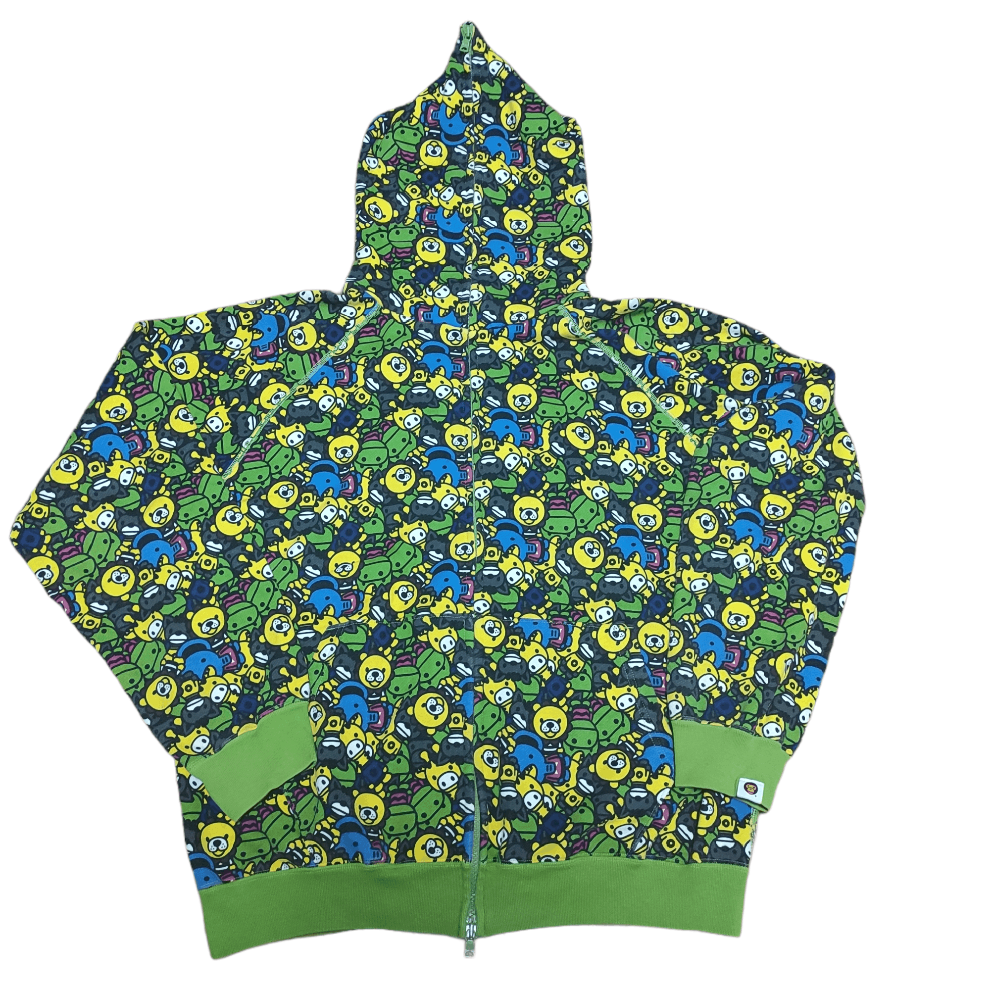 Bape OG Bape Baby Milo Safari Camo Green Hoodie Animal | Grailed