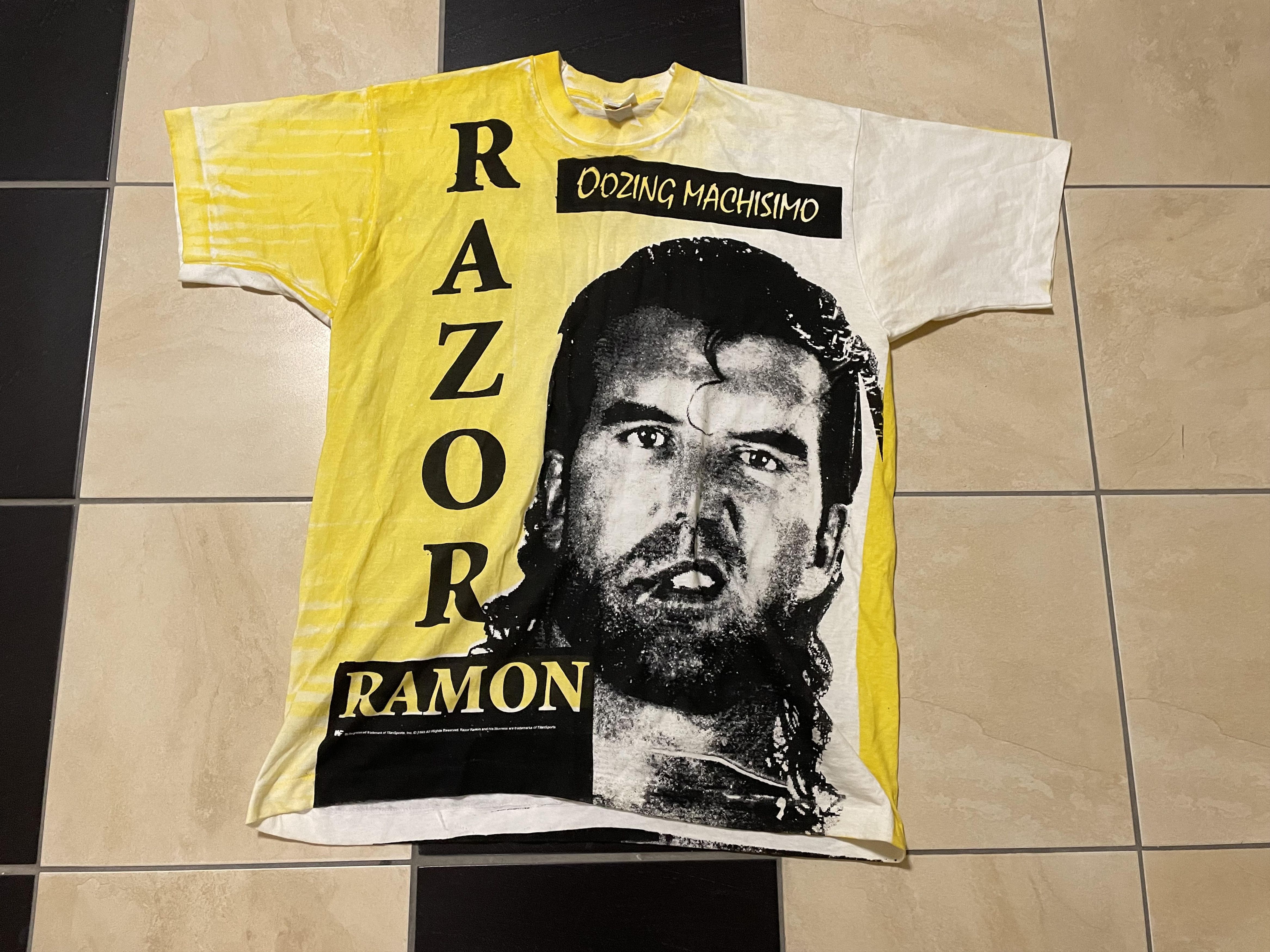 Vintage × WWE × WWF VTG WWF WWE Razor Ramon Oozing Machisimo shirt ...