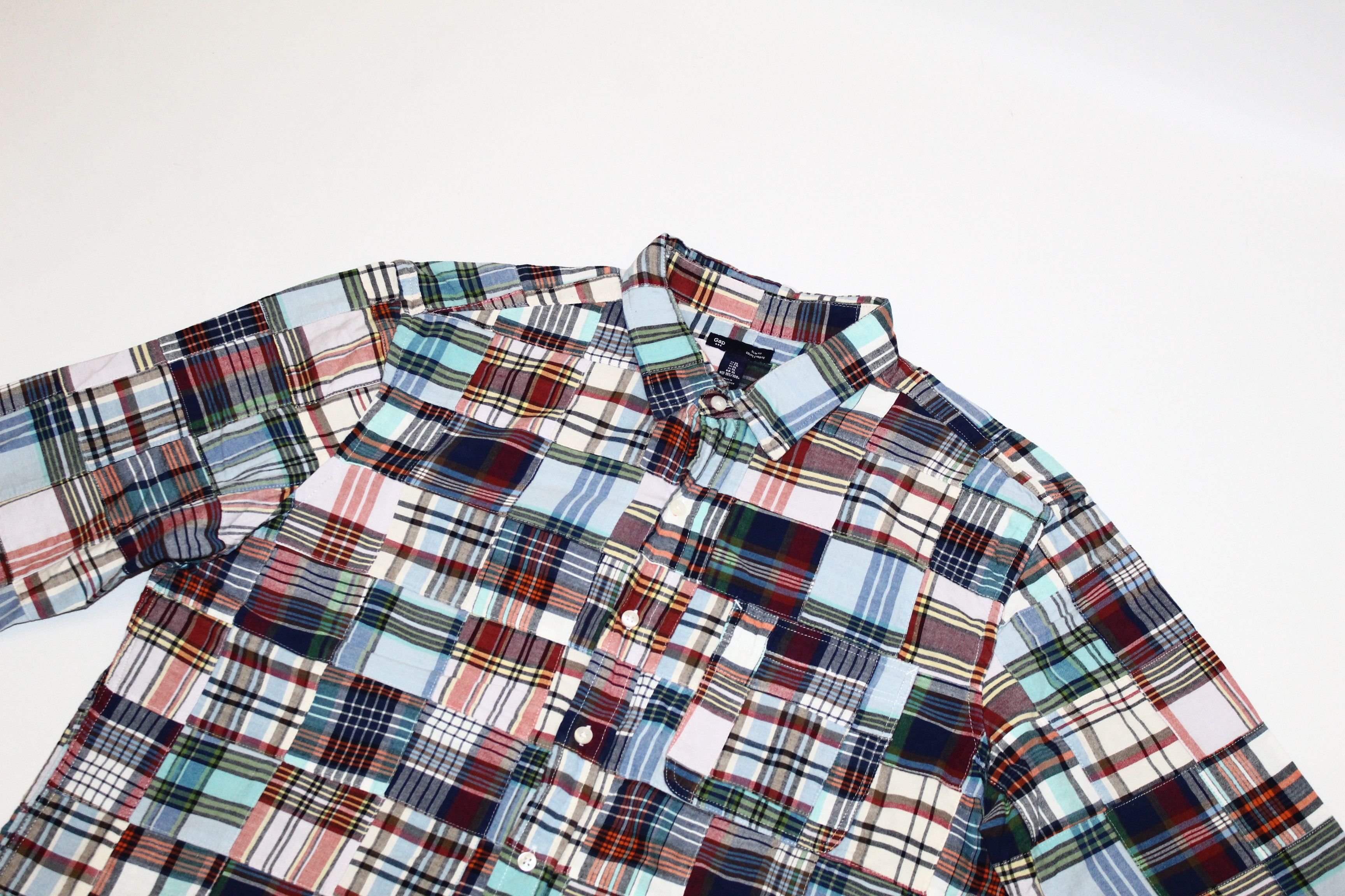 Gap VTG🔥Gap Patchwork Flannel Baggy Casual Shirt Size US XL / EU 56 / 4 - 3 Thumbnail
