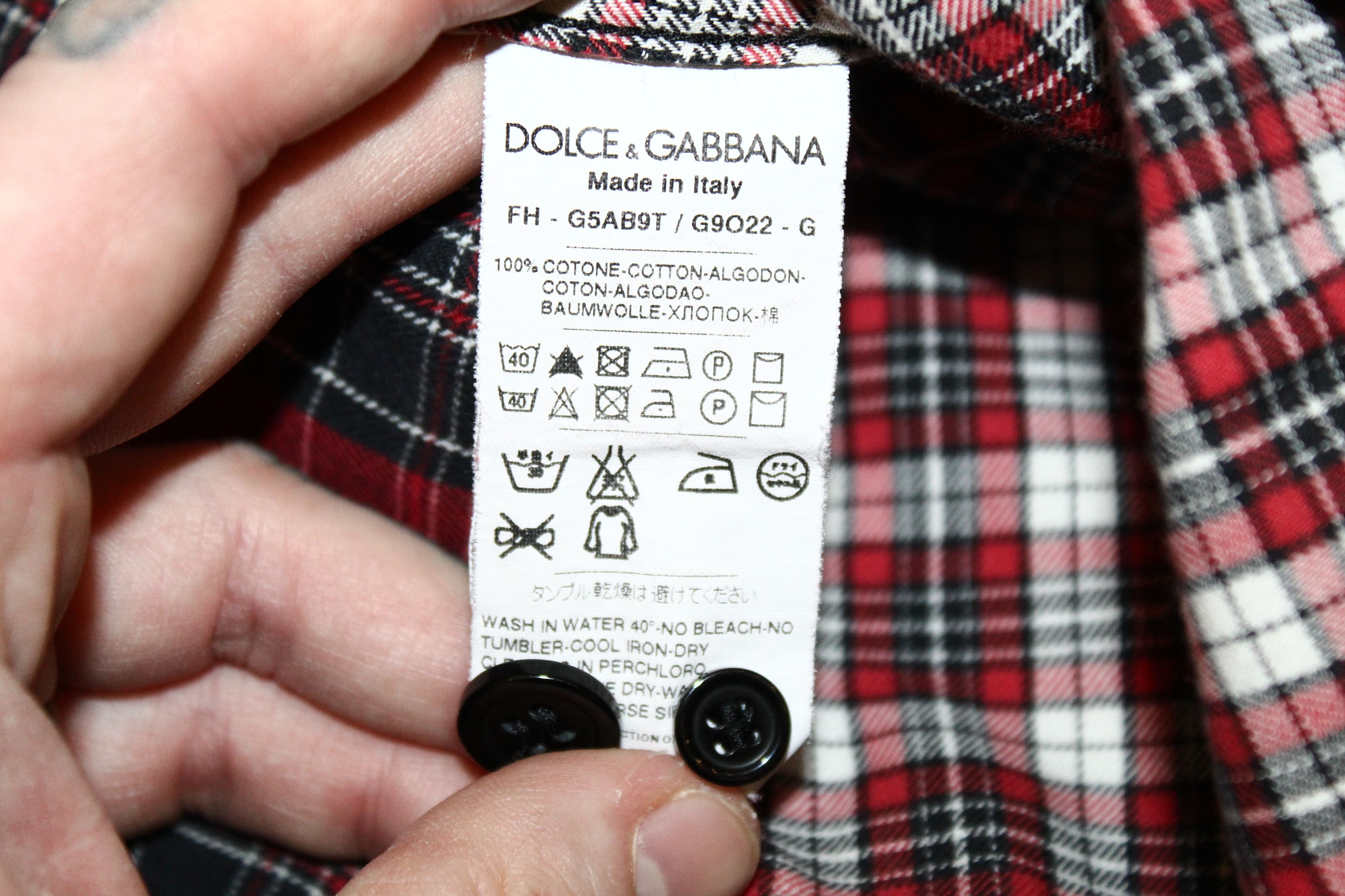 Dolce & Gabbana 💥 RARE 💥 Dolce & Gabbana Sicilia Patchwork Flannel Shirt Size US M / EU 48-50 / 2 - 6 Thumbnail