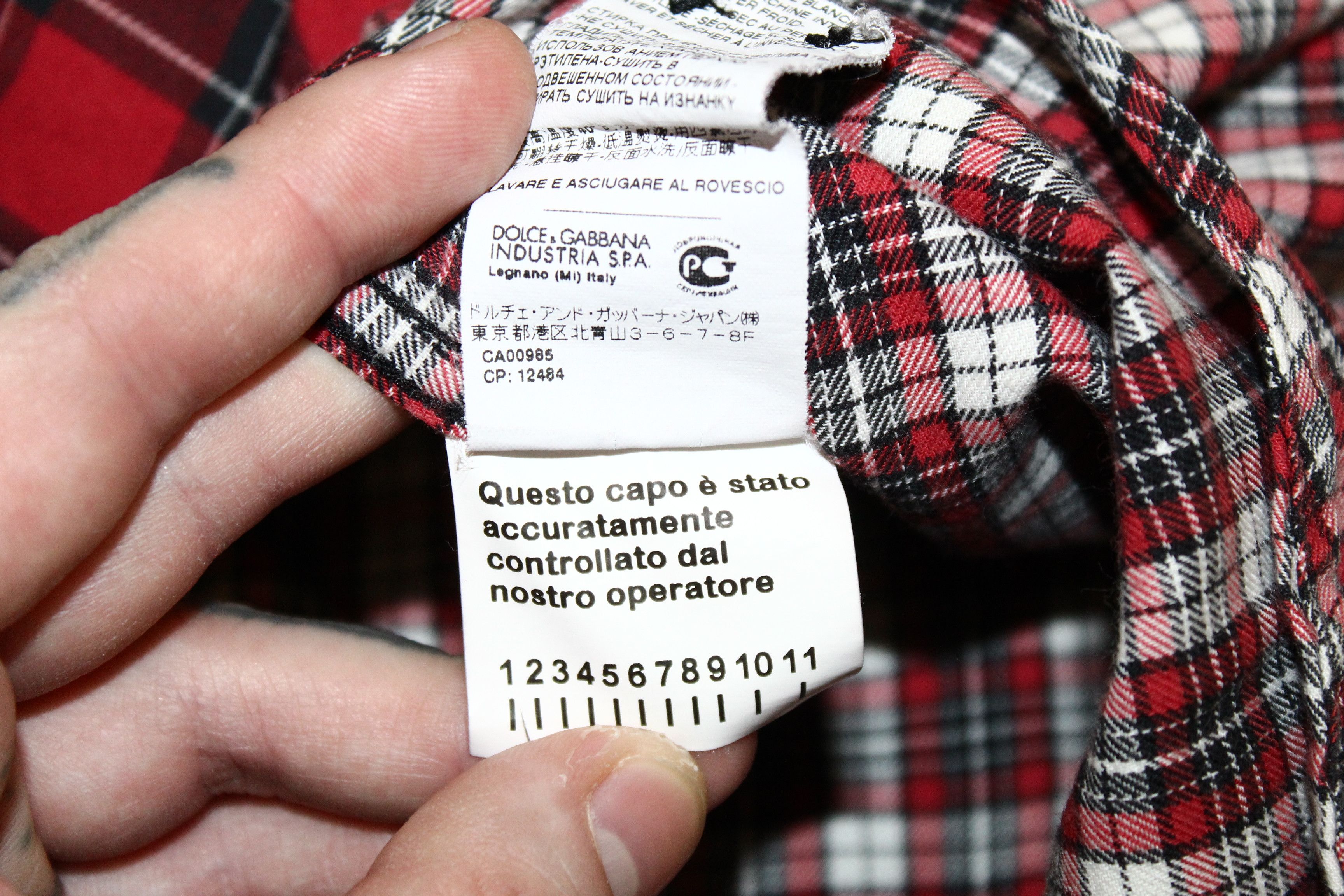 Dolce & Gabbana 💥 RARE 💥 Dolce & Gabbana Sicilia Patchwork Flannel Shirt Size US M / EU 48-50 / 2 - 7 Thumbnail