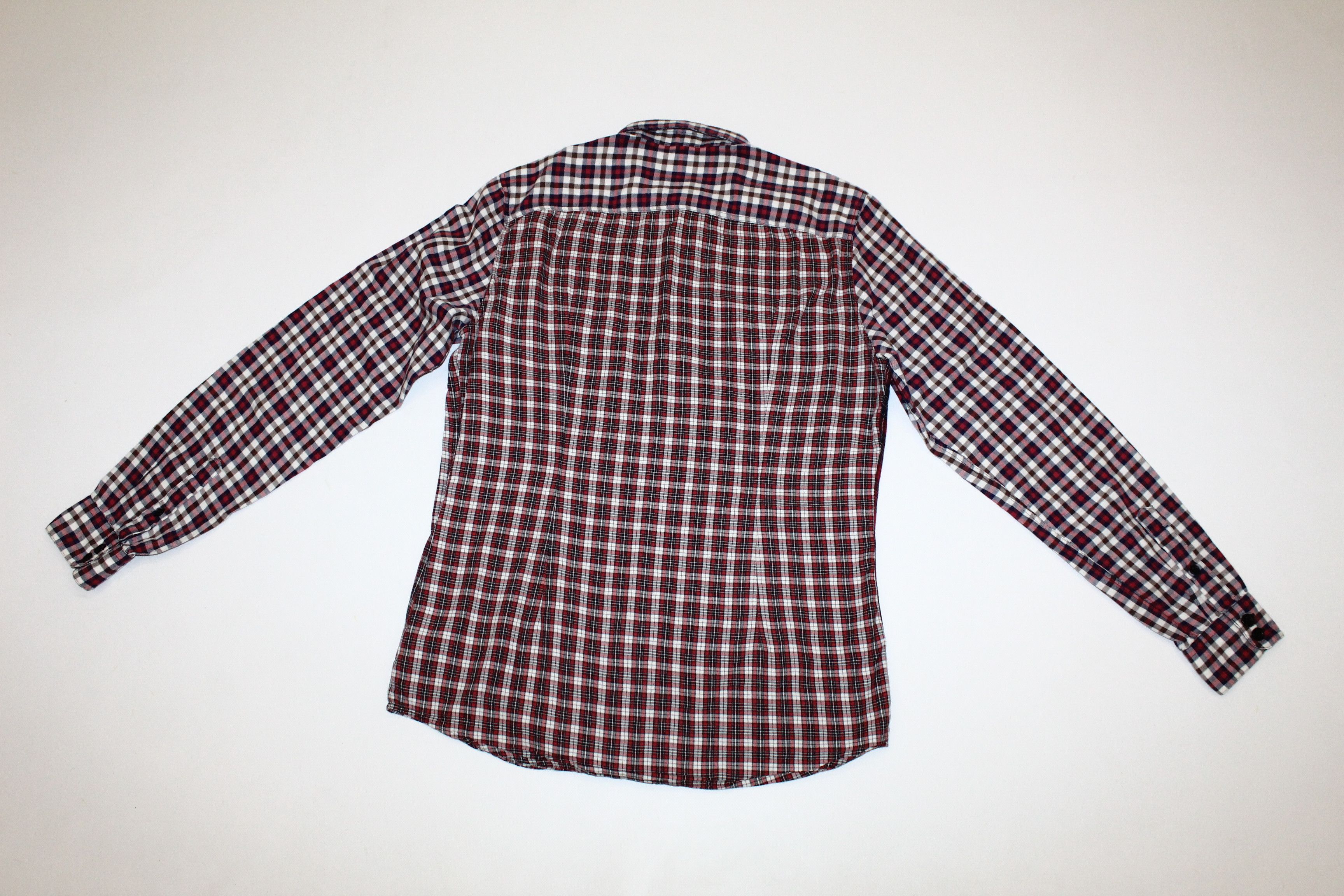Dolce & Gabbana 💥 RARE 💥 Dolce & Gabbana Sicilia Patchwork Flannel Shirt Size US M / EU 48-50 / 2 - 8 Thumbnail