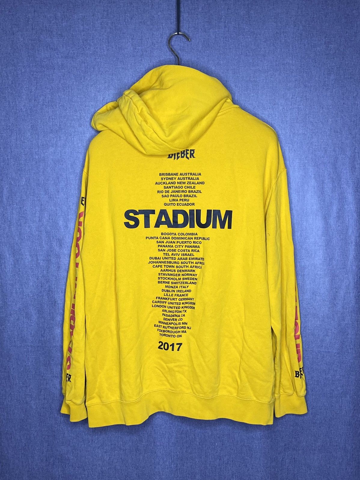 Justin Bieber Justin Bieber stadium tour 2017 hoodie Size US XL / EU 56 / 4 - 2 Thumbnail