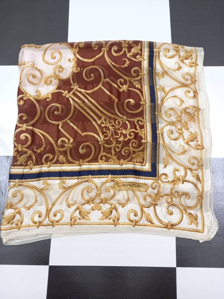 Lancel Lancel Paris Silk Scarf Size ONE SIZE - 8 Thumbnail