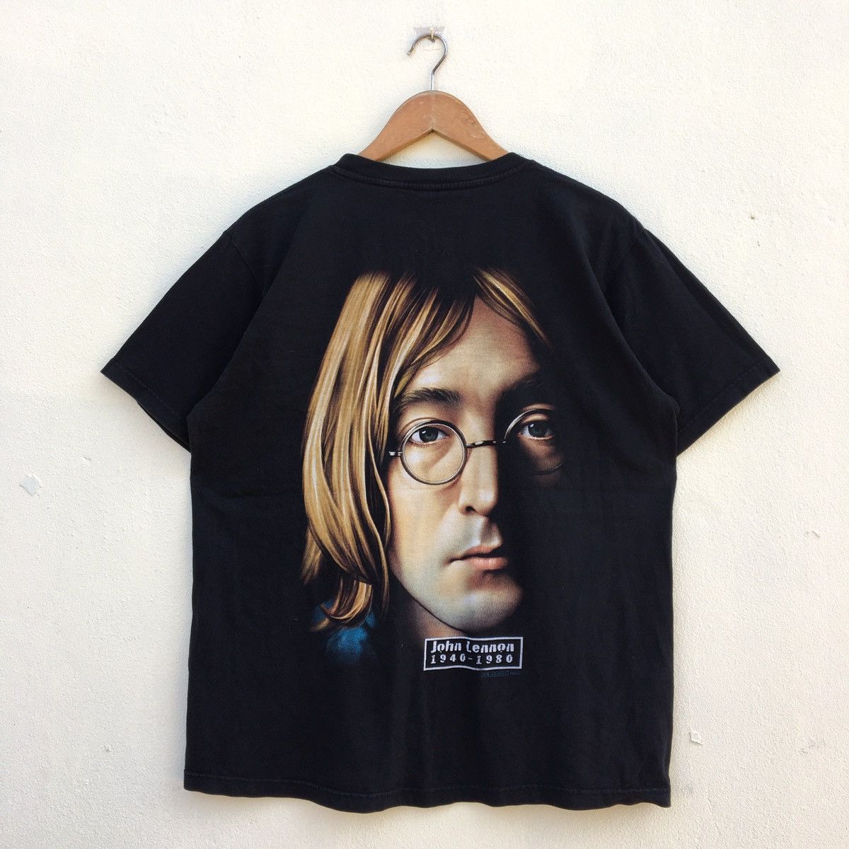 Band Tees × Vintage RARE‼️Vintage JOHN LENNON BIG FACE PRINT T-shirt Size US L / EU 52-54 / 3 - 7 Thumbnail