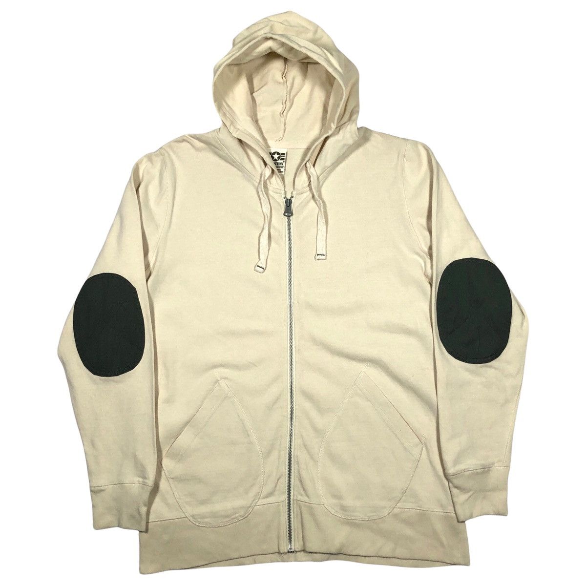 Japanese Brand Houston Elbow Patches Zip Up Hoodie Size US XL / EU 56 / 4 - 1 Thumbnail