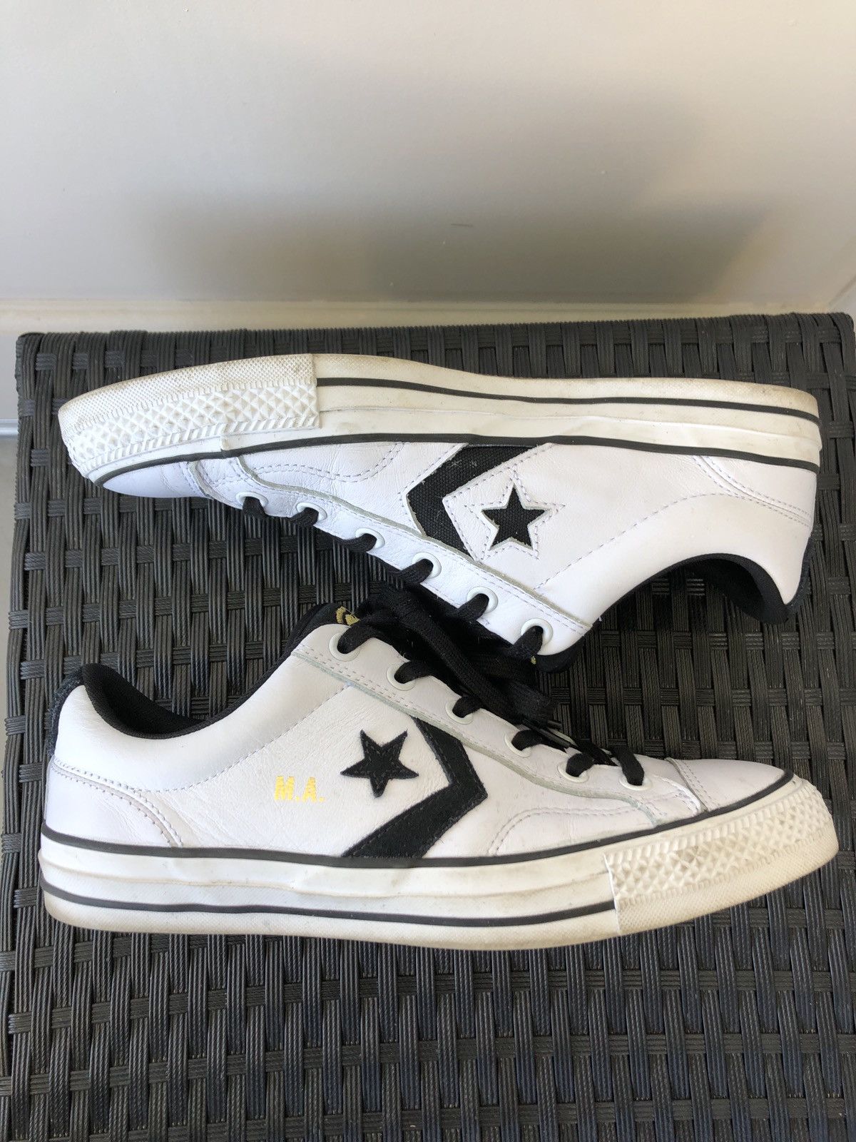 Converse Converse Cons x Krooked x Star Player Pro Ox Low White Black Grailed