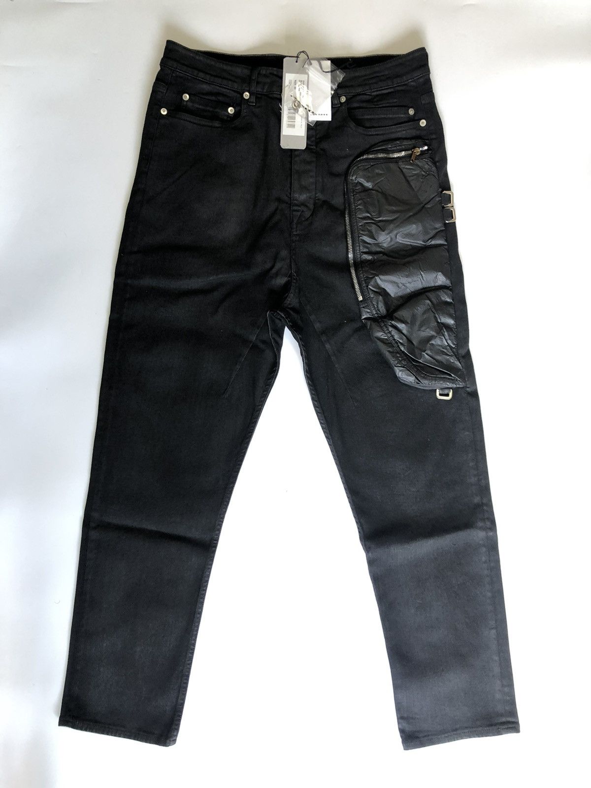 Rick Owens RICK OWENS DRKSHDW Black Denim Bladder Pants Size US 36 / EU 52 - 1 Thumbnail