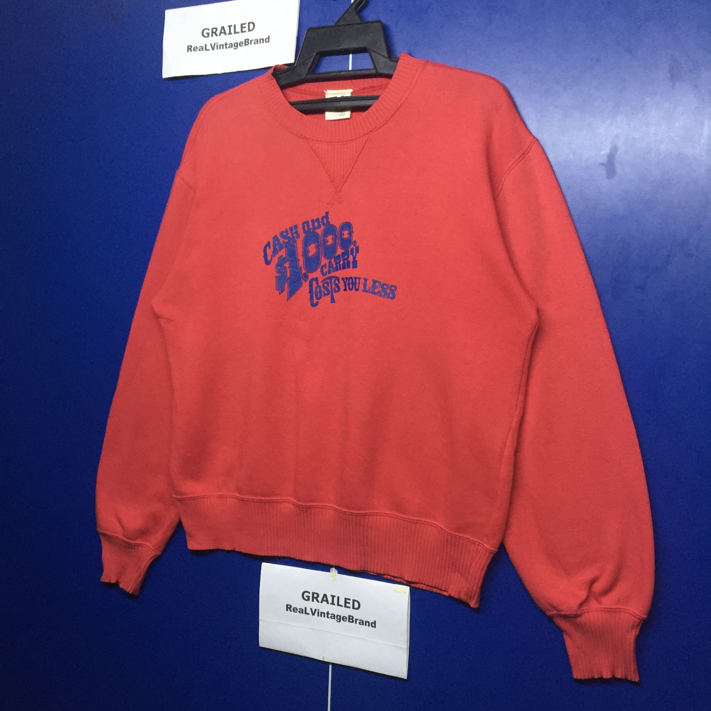 Japanese Brand × Vintage Vintage Freedy Livery Cash and $1000 Spell Out Sweatshirt Size US M / EU 48-50 / 2 - 4 Thumbnail