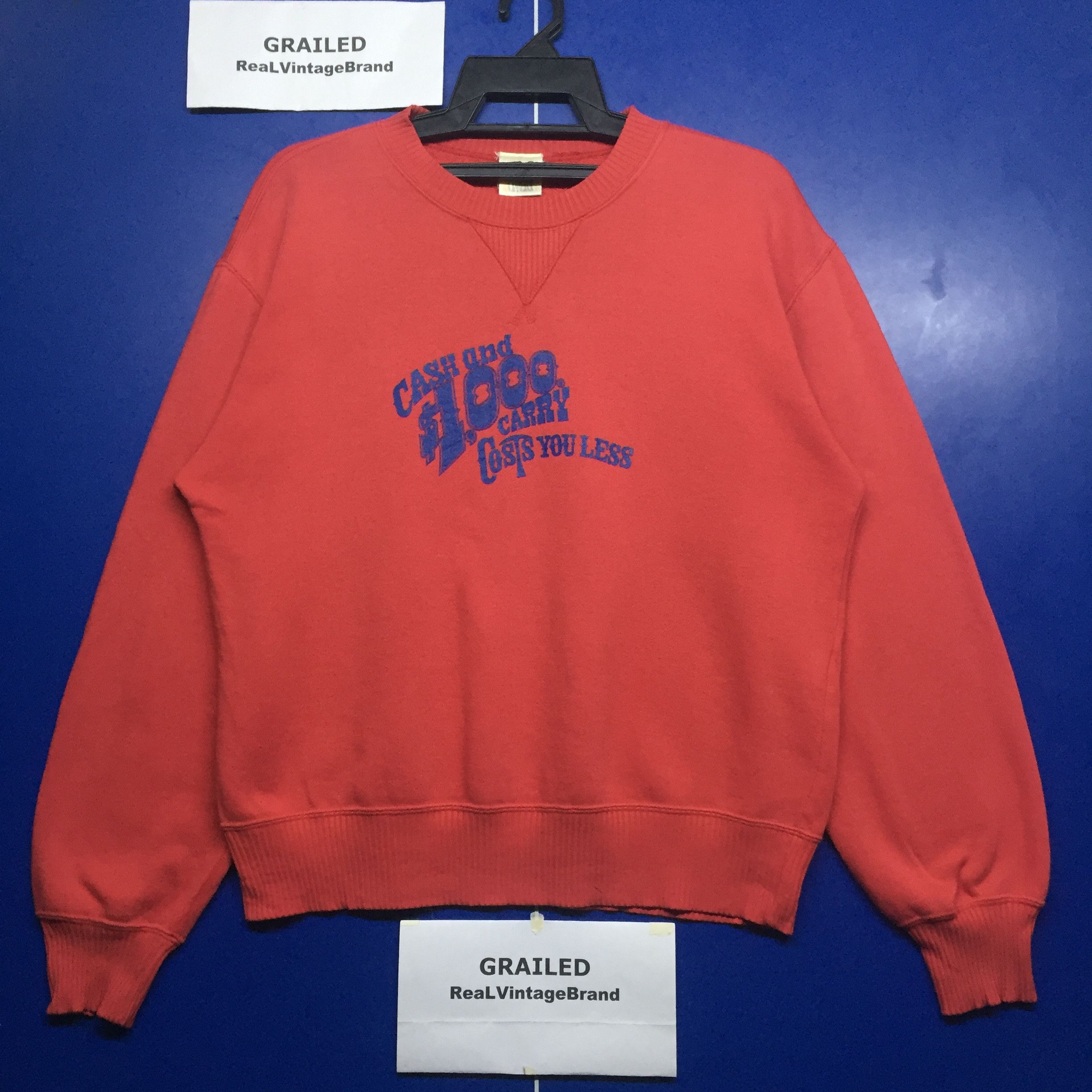 Japanese Brand × Vintage Vintage Freedy Livery Cash and $1000 Spell Out Sweatshirt Size US M / EU 48-50 / 2 - 1 Thumbnail