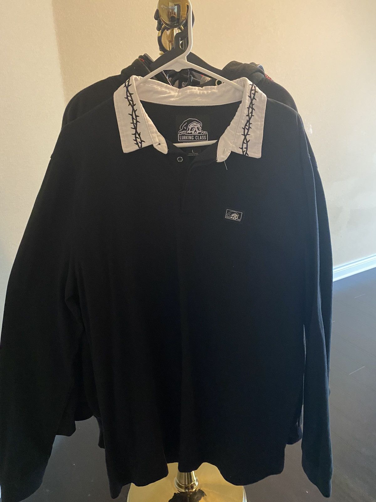 Japanese Brand Lurking class Long-sleeve “BarbWire” collar shirt Size US L / EU 52-54 / 3 - 1 Thumbnail