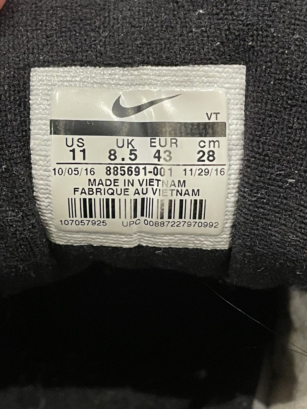 Nike AirMax 97 QS Silver Bullet 2017 Size US 9.5 / EU 42-43 - 6 Thumbnail