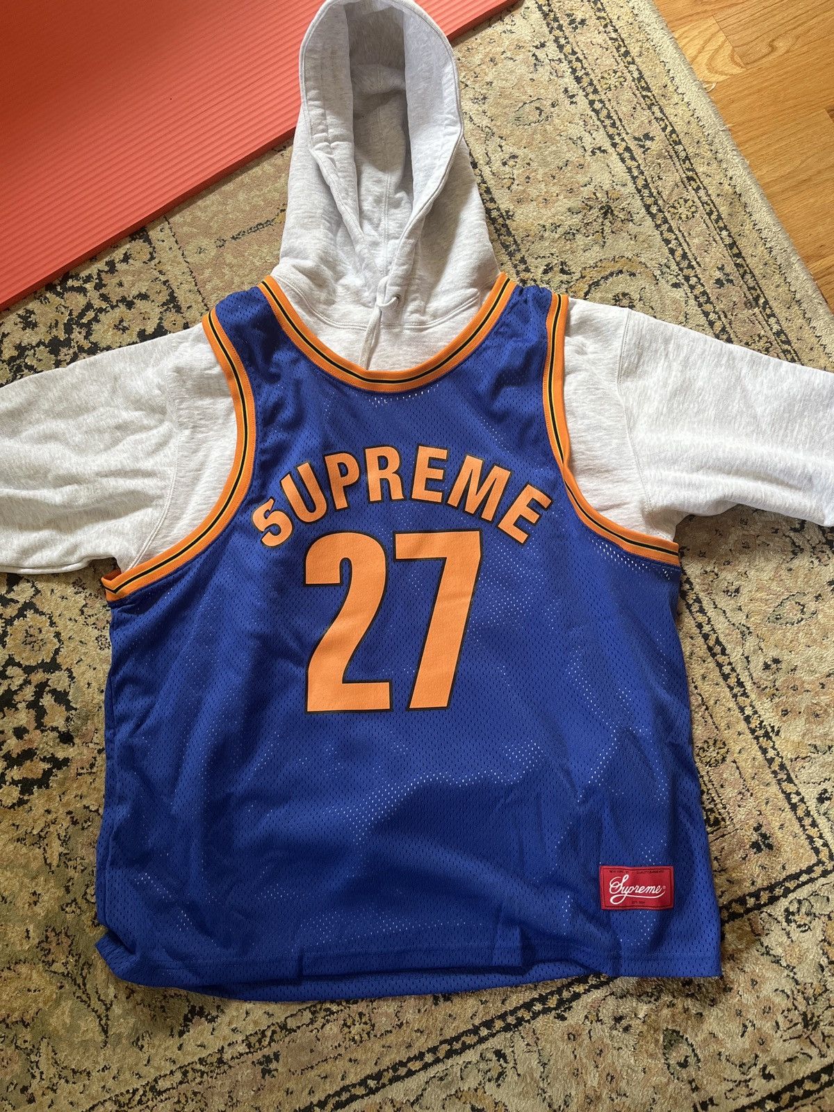 Supreme Basketball Jersey Hoodie SS21