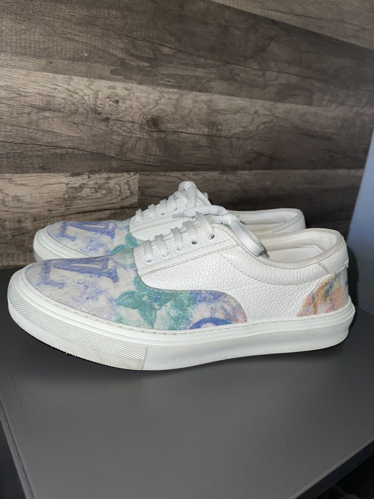 Pastel Water Color White Trocadero Richelieu Sneaker