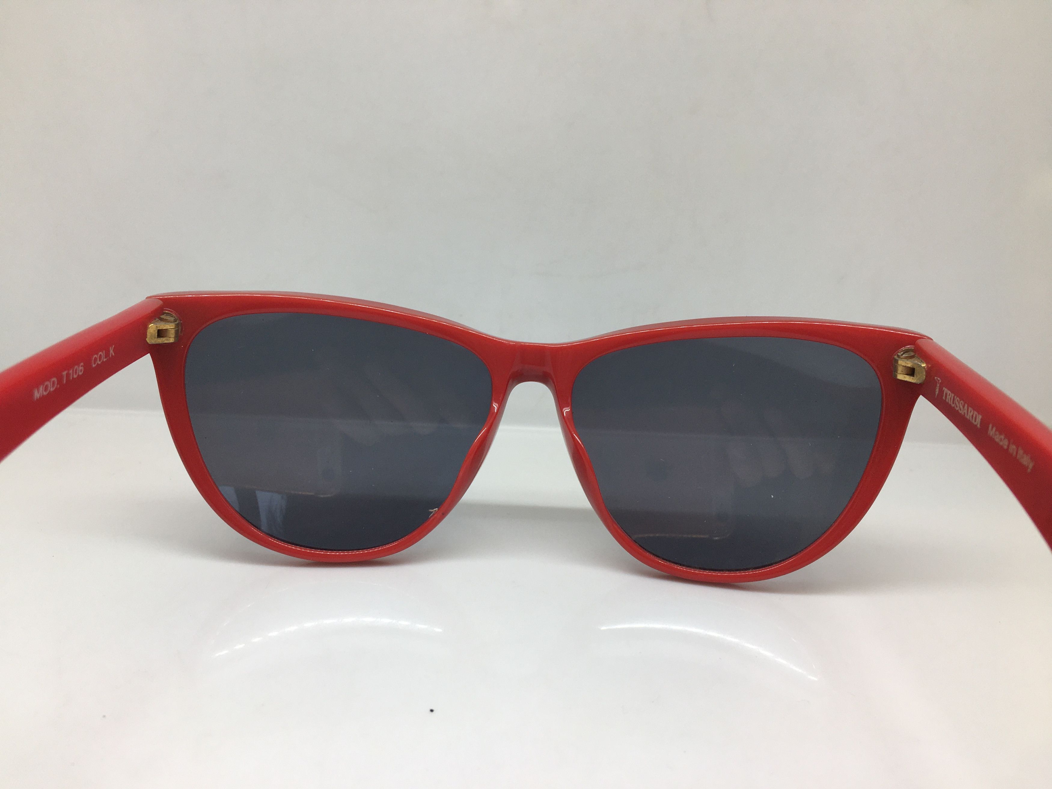 Vintage Trussardi Mod T106 Red Sunglasses Made in Italy