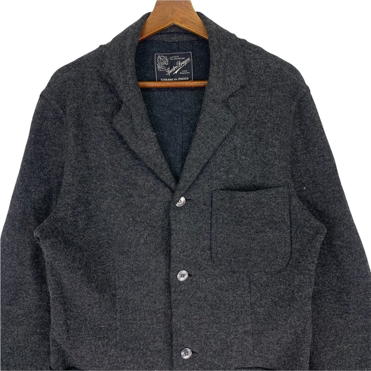 CABANE de ZUCCa Cabana De Zucca Issey Miyake Designer Blazer Coat Size US M / EU 48-50 / 2 - 2 Thumbnail
