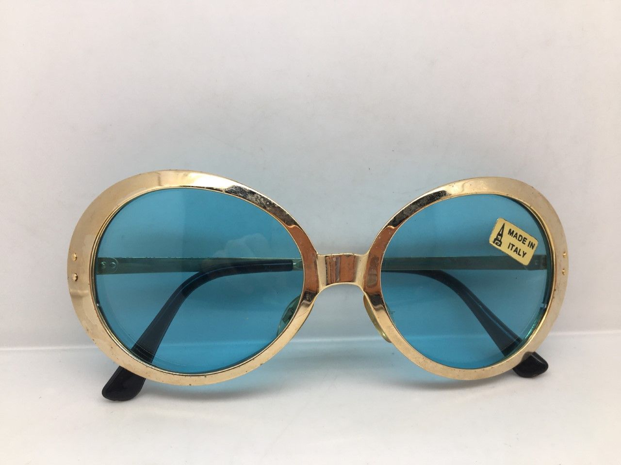 Vintage '69 MOD SPACE AGE ITALIA SUNGLASSES N.O.S. GLASS LENSES Size ONE SIZE - 6 Thumbnail