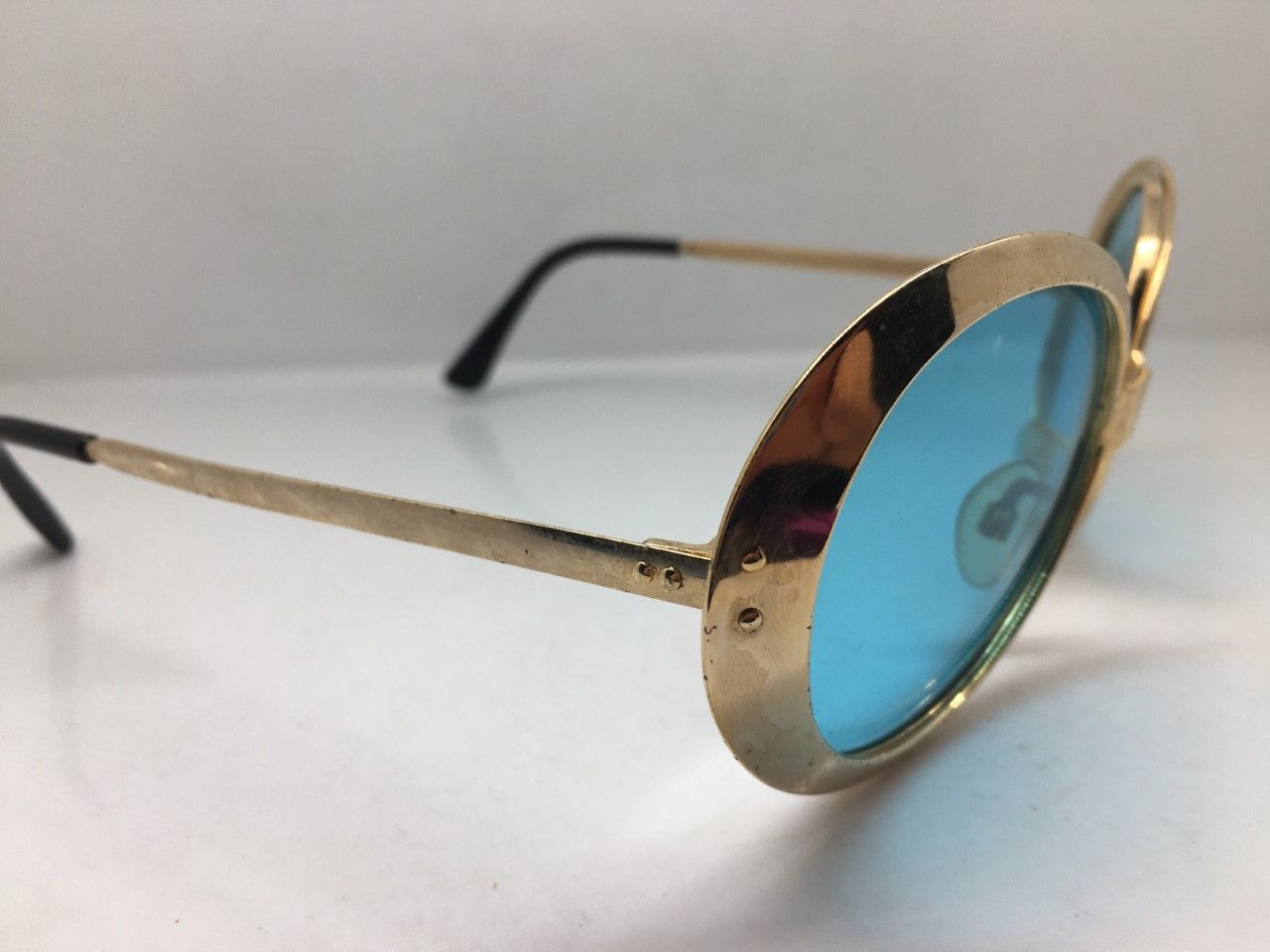 Vintage '69 MOD SPACE AGE ITALIA SUNGLASSES N.O.S. GLASS LENSES Size ONE SIZE - 4 Thumbnail