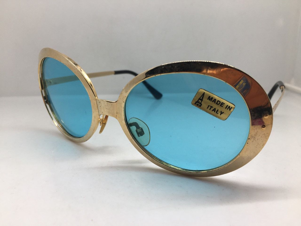 Vintage '69 MOD SPACE AGE ITALIA SUNGLASSES N.O.S. GLASS LENSES Size ONE SIZE - 2 Thumbnail