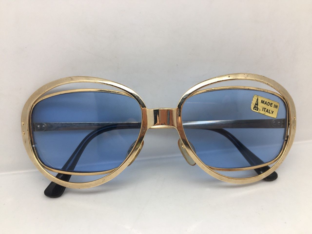 Vintage '66 MOD SPACE AGE OP ART ITALIA FENG SHUI SUNGLASSES Size ONE SIZE - 6 Thumbnail