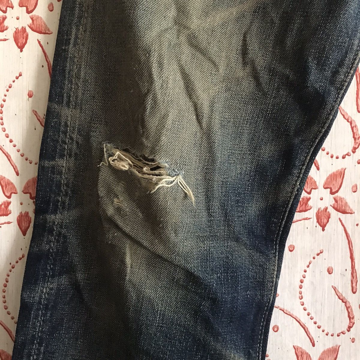 Full Count & Co. Full Count made in Japan & Co Distressed Selvedge denimhead Size US 33 - 4 Thumbnail