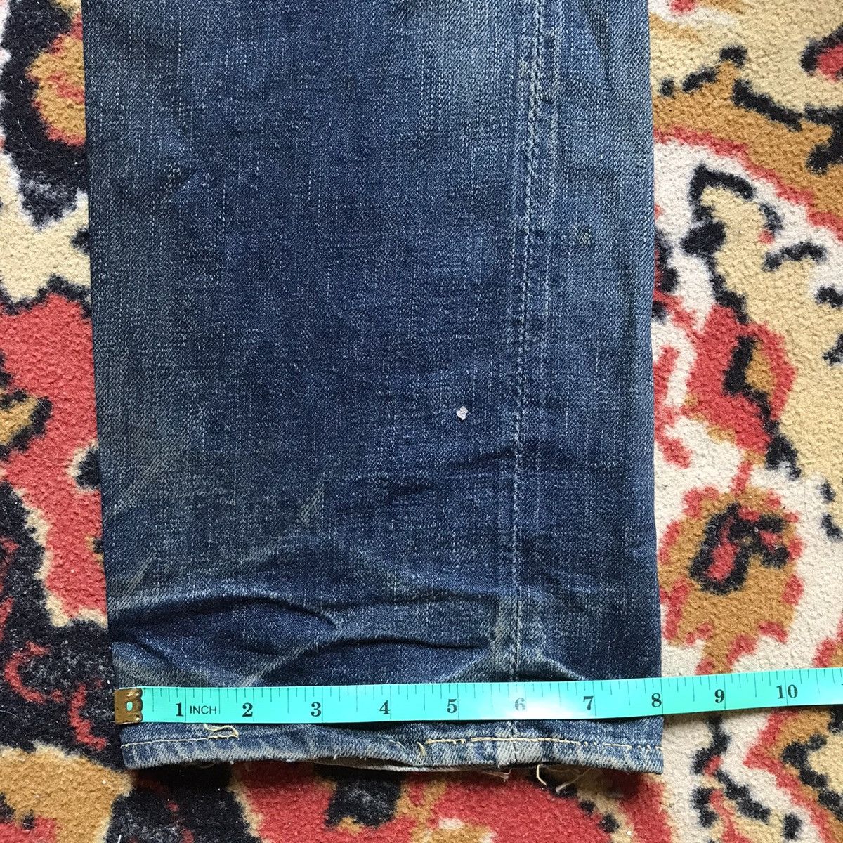 Full Count & Co. Full Count made in Japan & Co Distressed Selvedge denimhead Size US 33 - 20 Thumbnail