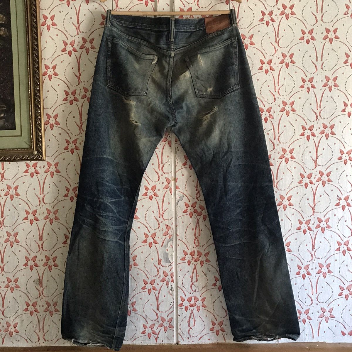 Full Count & Co. Full Count made in Japan & Co Distressed Selvedge denimhead Size US 33 - 2 Thumbnail