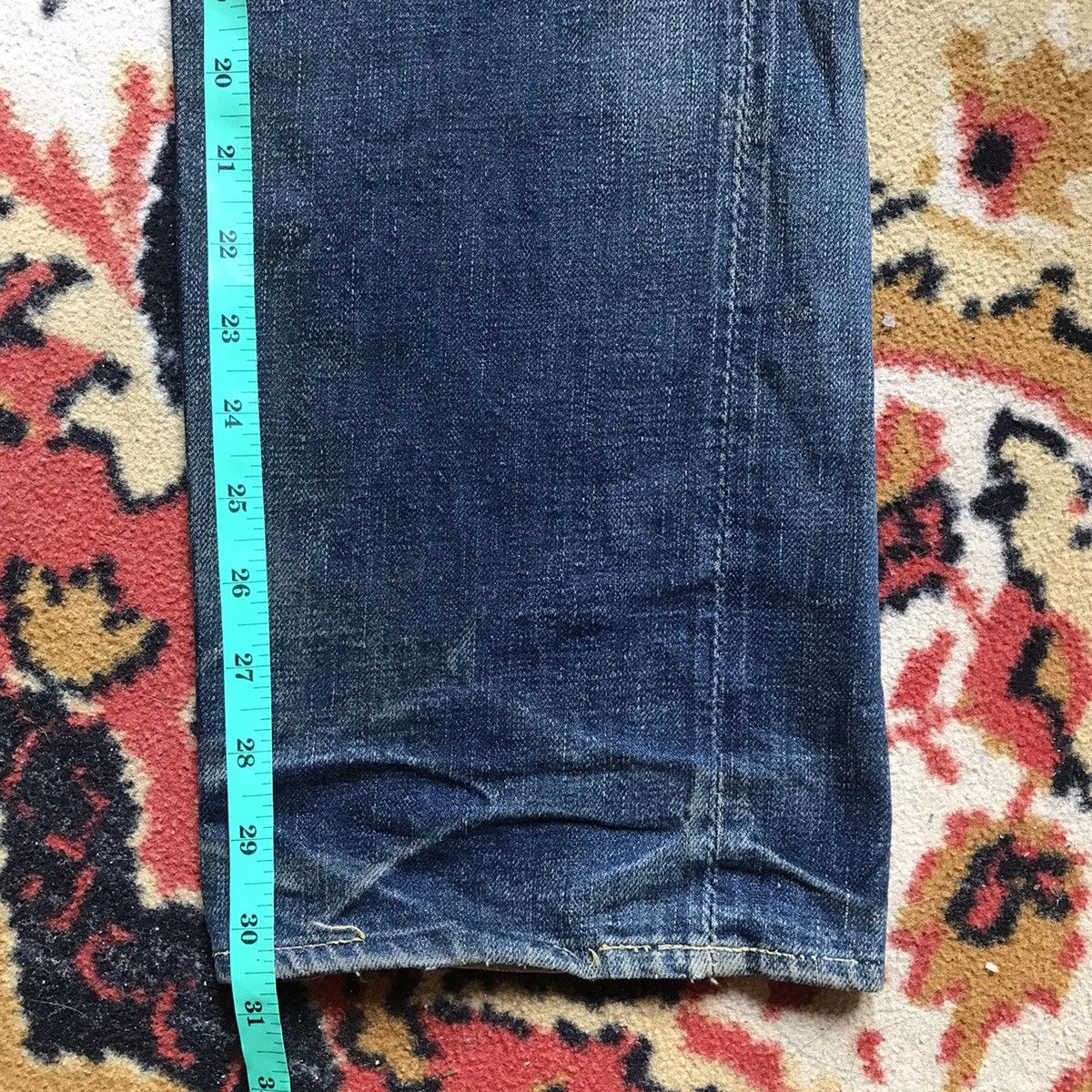 Full Count & Co. Full Count made in Japan & Co Distressed Selvedge denimhead Size US 33 - 21 Thumbnail