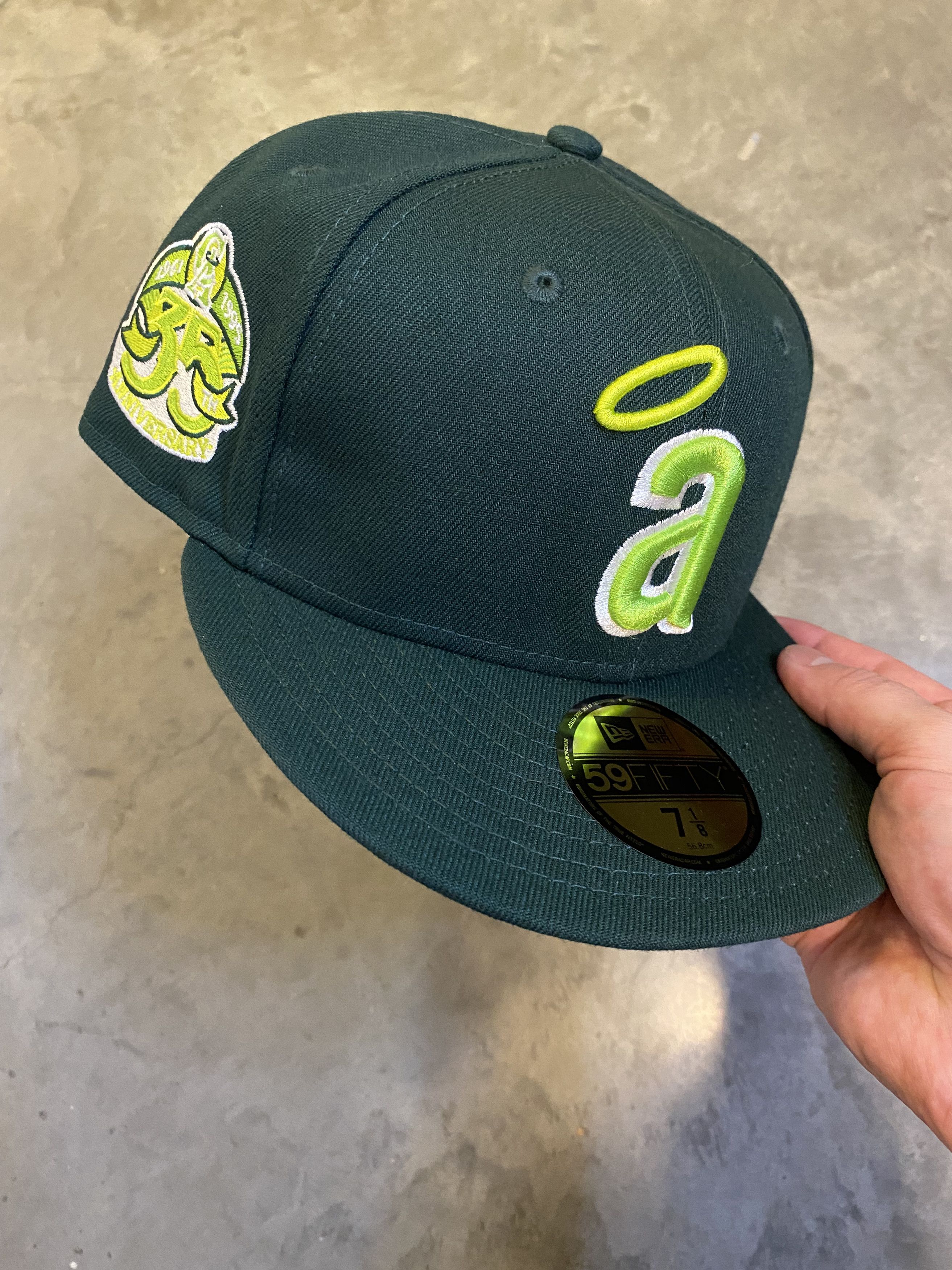 New Era Lids Lime Angels Hat - 7 1/8 (Not Hat Club, My Fitteds) | Grailed