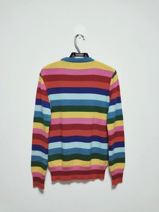 Saint Laurent Paris SLP Wool Striped Rainbow Sweater Grailed